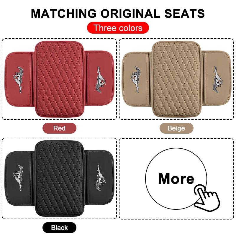 1 Stück Auto Armlehnenmatte Taschentuchboxen Höhenpolster Armlehnenbox Autostyling für Ford Mustang Mondeo Focus Fiesta Escape Kuga Ecosport Ranger