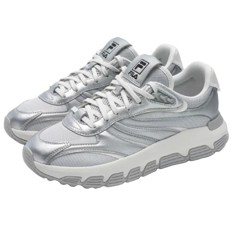 FILA Ribbon Versatile Comfortable Low-Top Casual Shoes Women sneaker Silver F12W523107FSL