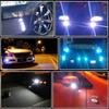 2 stk Ny 18MM bil Eagle Eye Silver Shell DRL Led Kjørelys LED 12V Backup Rygge parkeringssignal Biler Lampe