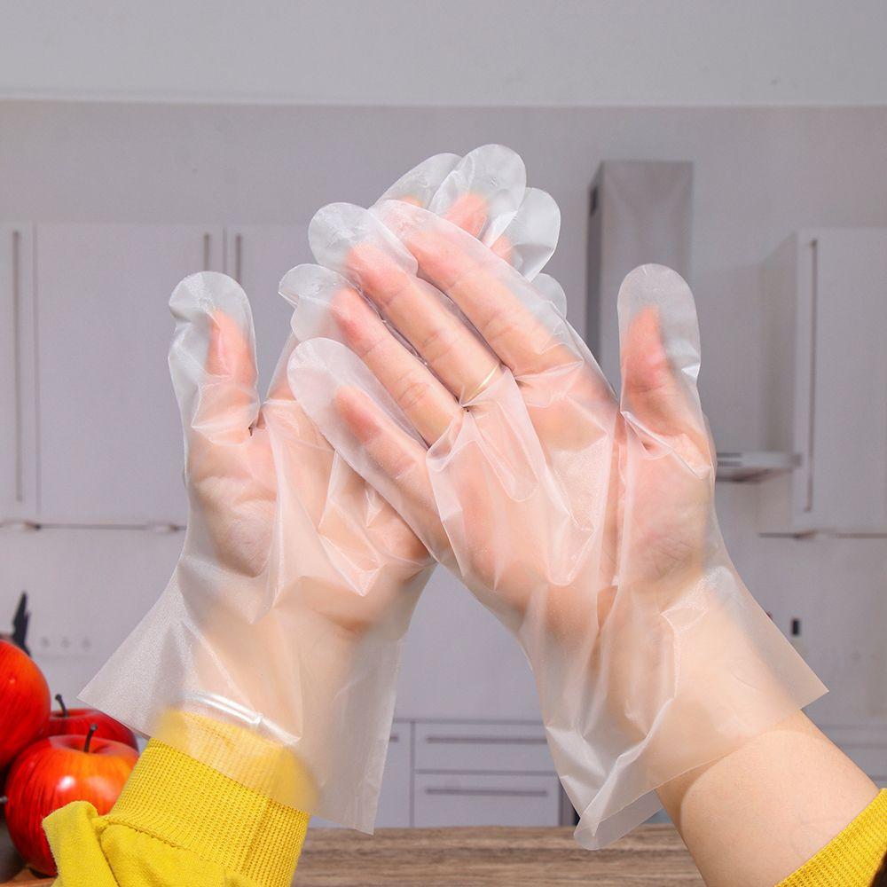 100PCS Disposable Gloves Non-slip Multi-functional Gloves Kitchen Cooking Household Cleaning Latex Free Food Prep Safe Gloves