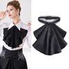 Multilayer Faux Collar Decorative Collar Lace Trim Drape Design Neckpiece Costume Accessory for Daily and Evening Party