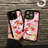 Animated S-Strawberry S-Shortcake Silicone Soft Phone Case For IPhone 17 16 14 13 12 11 15 Pro Max Plus Air Cover