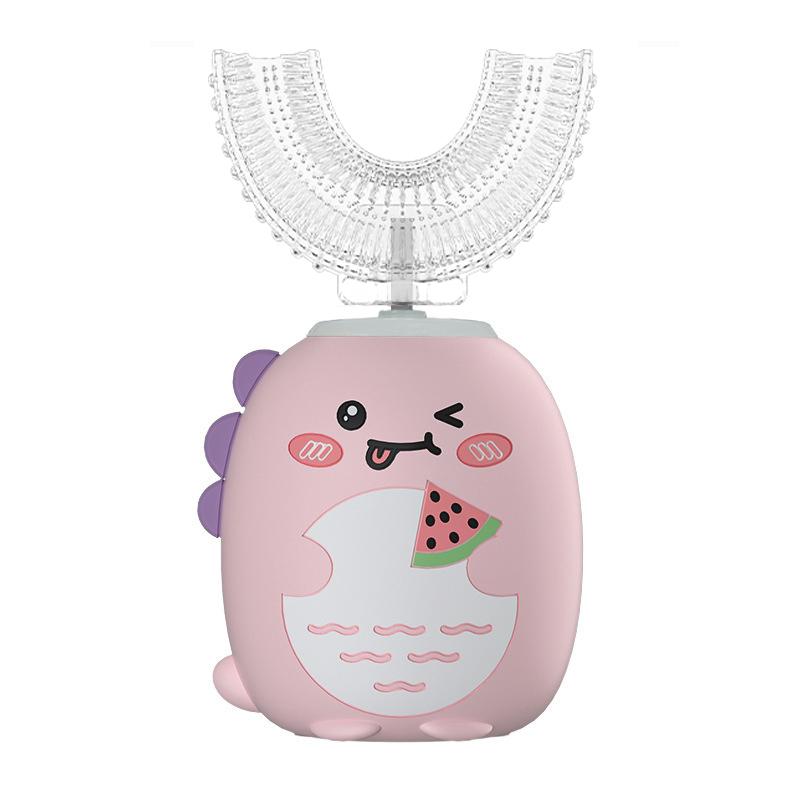 Electric Toothbrush for Children U Shaped Electric Child Toothbrush USB Rechargeable Cartoon Kids Children's Electric Toothbrush