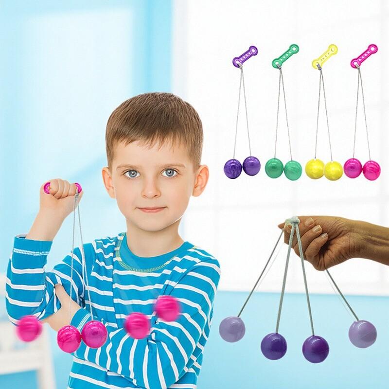 Hand Cranked Collision Ball Toys Cultivate Children's Sports Ball Hands - On Skills Resist Pressure Noise and Create Parties