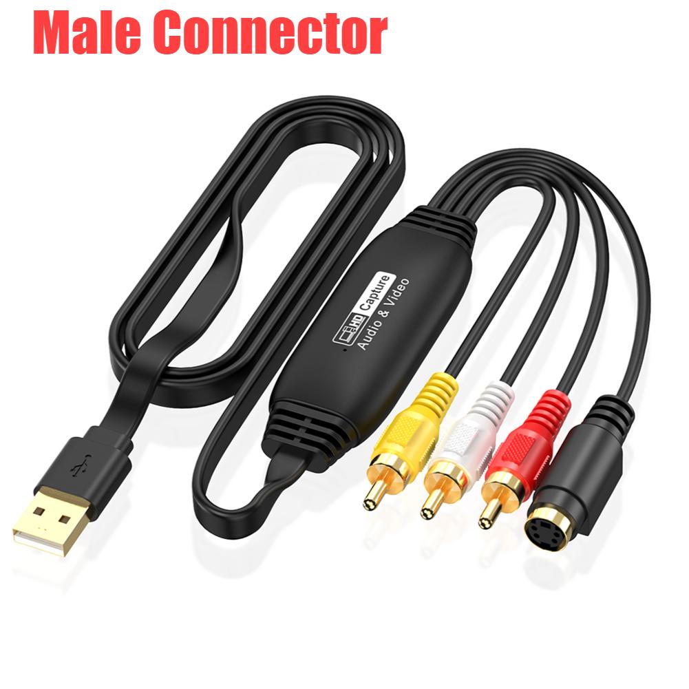 

USB-карта відеозахоплення Easy Cap VHS Відеомагнітофон Mini DV Hi8 DVD до Цифрового Конвертера RCA/S-відео до USB 2.0 Аудіо Відео Запис Захоплення