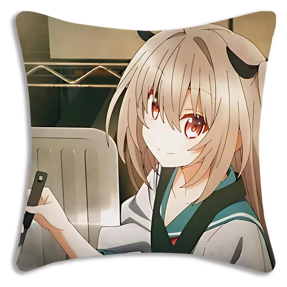 Kawaii Anime ATRI MY DEAR MOMENT Pillow Covers Cartoon Sofa Decorative Home  Printing  Cute Cushion Cover