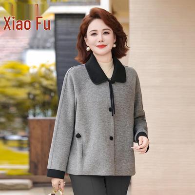 Women's Elegant Short Wool Blend Coat