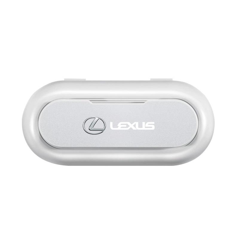 

Car Glasses Case Clip Sunglasses Storage Box Portable Auto Interior Accessories For Lexus CT ES LS GS IS HS LF-30 NX RX UX GX LX белый