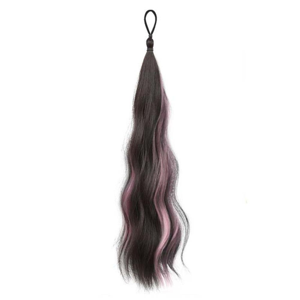 All-in-one Self-winding Hair Bundle Synthetic Flower Bud Hair Bun Hair Bag  For Girls