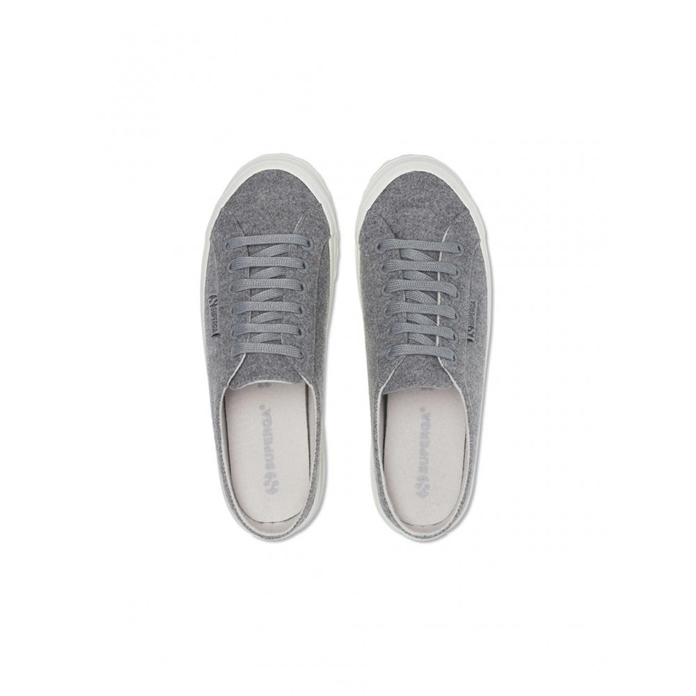 Superga S8122mwa07 Superga 2640 Alpina Mule Felt Grey