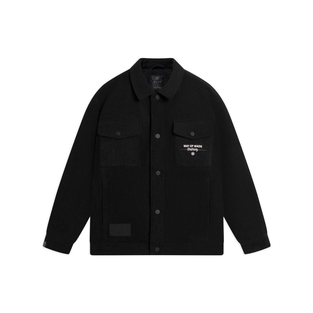 Li-Ning Way Of Wade Logo Corduroy Jacket 'Black' Men's AJMS065-1