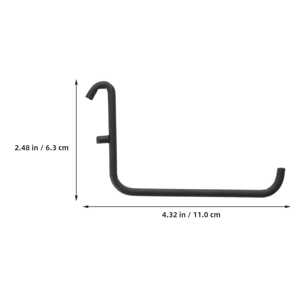 3Pcs Heavy Duty Iron Pegboard Hooks with Powder-Coated Finish for Garage Workshop Shed Organization Utility Hanging Tools Peg