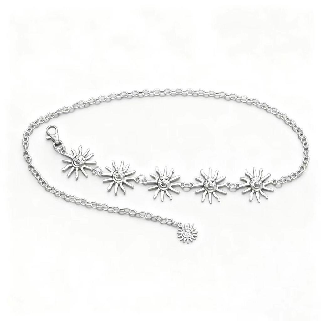 Cross Atmosphere Metal Pendant Waist Chain - Trendy Women's Fashion Accessory Body Chain