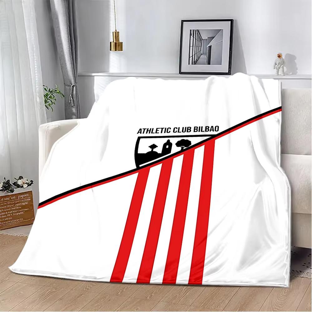 VIKAMA Logo Athletic Bilbao Coperta Plaid Flanella Camera da Letto Salotto Coperta Ventilatore Regalo Decorazione della Casa