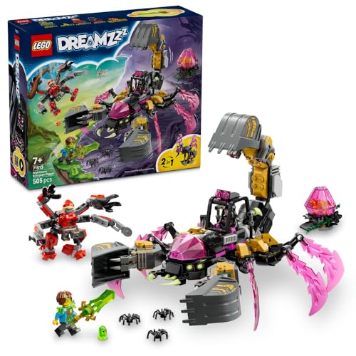 LEGO Dreams Nightmare Skorpion Bagger Spielzeug, Geburtstagsgeschenk, Bausteine, für Jungen und Mädchen, Alter 7, 8 und 9, Grundschüler, Stylisch