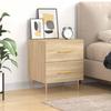 Bedside Table - Maison Exclusive - Sonoma Oak - Engineered Wood - Spacious Drawers