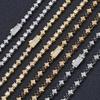 Hip Hop 6mm Star Zircon Tennis Chain Men's Bracelet Light Luxury High-end Jewelry Accessories