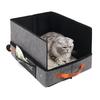 Cats Litter Pans With Handle Baffle Rabbit Litter Box Easy Cleaning No Residues Easy Cleaning Smooth Surfaces