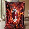 AC Milan Theme blanket Soft Flannel Blanket Plush Throw Blanket Cozy Sofa Bed Blanket for Home Decor
