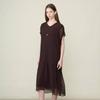 BCBG Pleated Necklace Dress B6m5o637