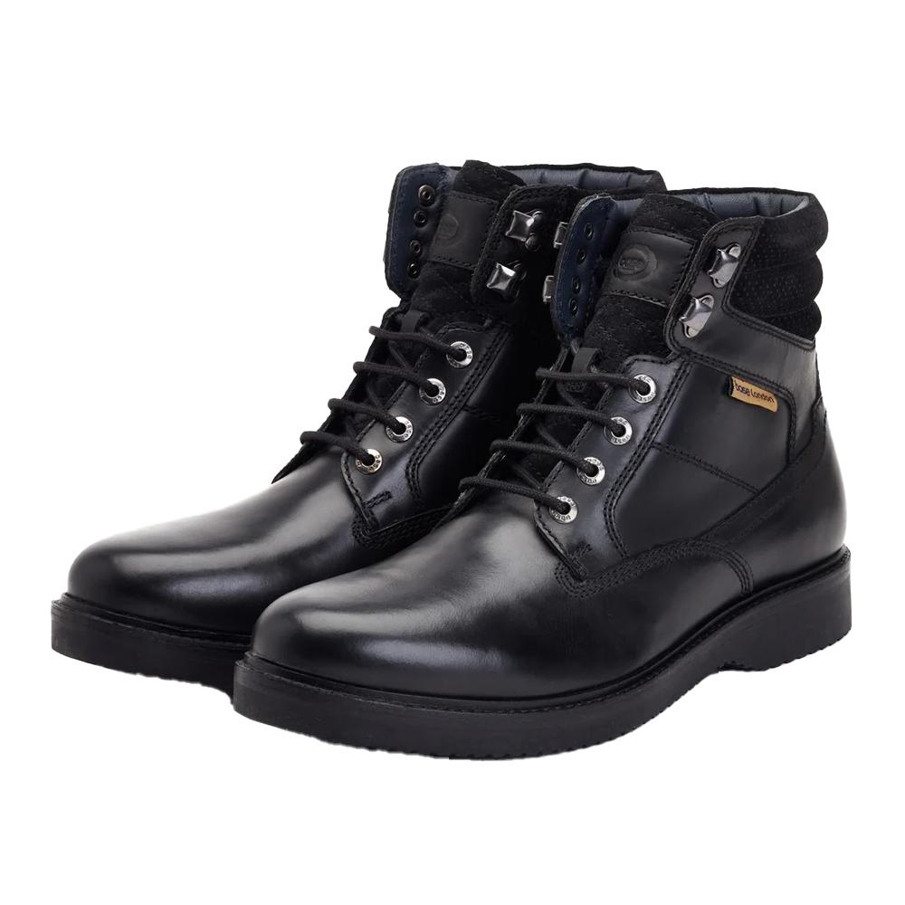 BASE LONDON Mens Bradley Leather Ankle Boots