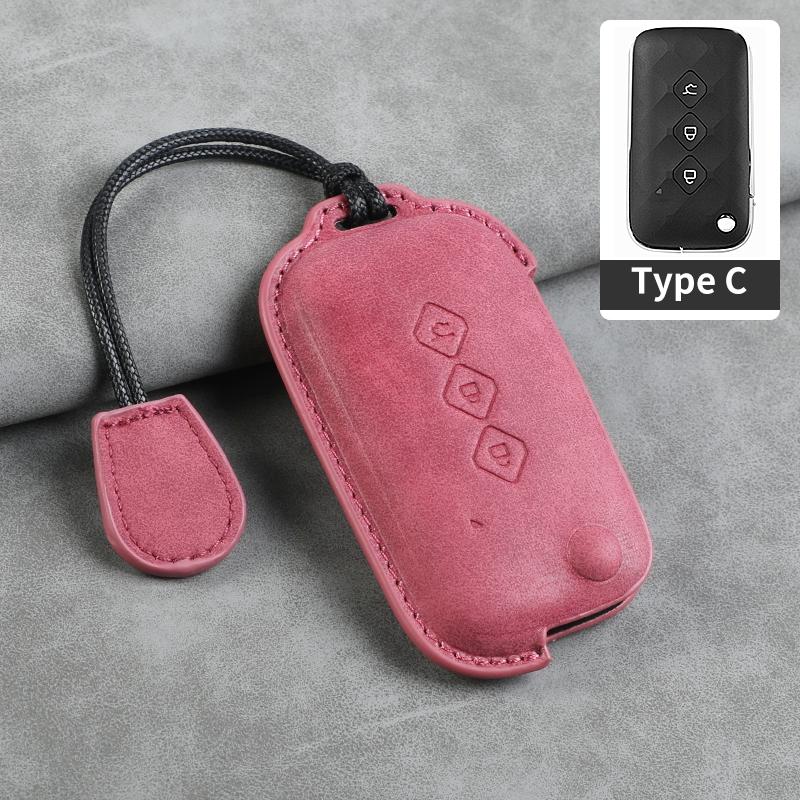 Sheepskin 3 Button Car Key Case Cover Shell for SGMW Wuling Hongguang S for Baojun 510 730 360 560 RS-5 530 630 Car Keychain