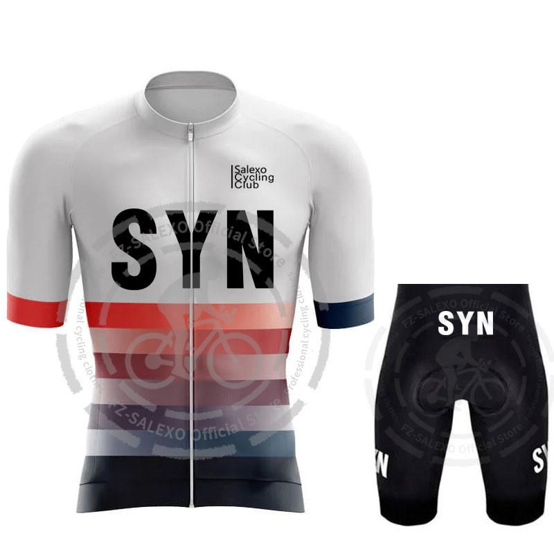 Mens Cycling Jersey Shorts Set Road Mountain Biking Breathable Quick-Dry Performance Wear