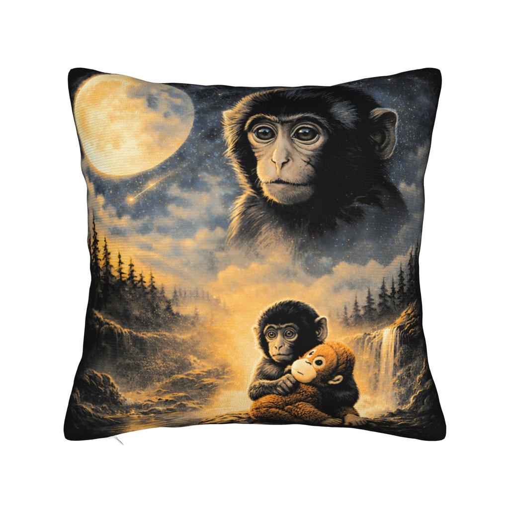 Pillow Case Cuddle Therapy Love You More Punch Monkey Baby Makak Cute Comfy Pillow Cover For Car Home Decor Cute Pillowcases