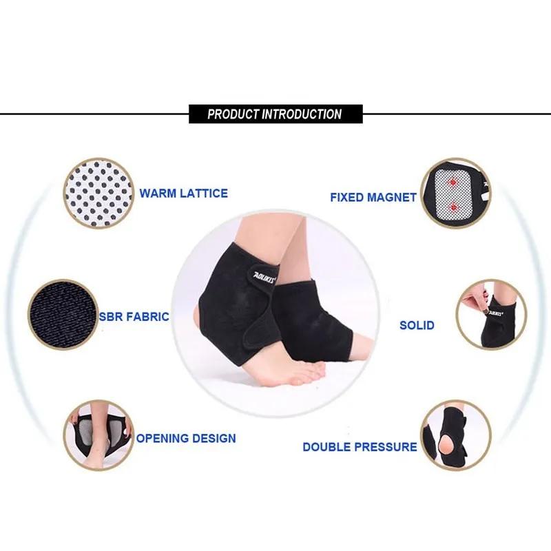 1 Pair of Self-heating Ankle and Ankle Massage Pads for Foot Care and Protection