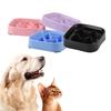 Slow Feeding Pet Bowl Anti-Choking Design Spill-proof Deep Pet Food Dish Square Pet Slow Down Eating Bowl