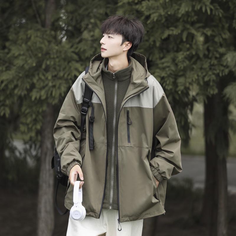 NASA Women's Trendy Windbreaker & Men's 3-in-1 Mountaineering Jacket - Spring/Autumn Thin Style, Winter Detachable Suit