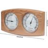Termometro per Sauna 2 in 1 Legno Termoigrometro Termometro Igrometro Accessori per Sauna a Vapore