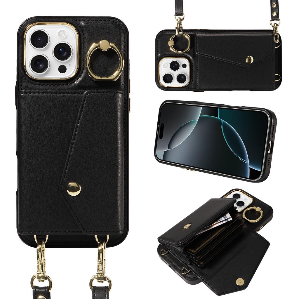 Compatible with iPhone 16 Pro Accordion Phone Case, Apple 15 Crossbody Phone Case, iPhone 14 Protective Case