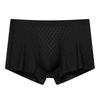 3pcs Summer Thin Ice Silk Men's Underwear Men's Flat Corner Pants with Mesh One Piece Breathable Thin Quick Drying Boxer Brief
