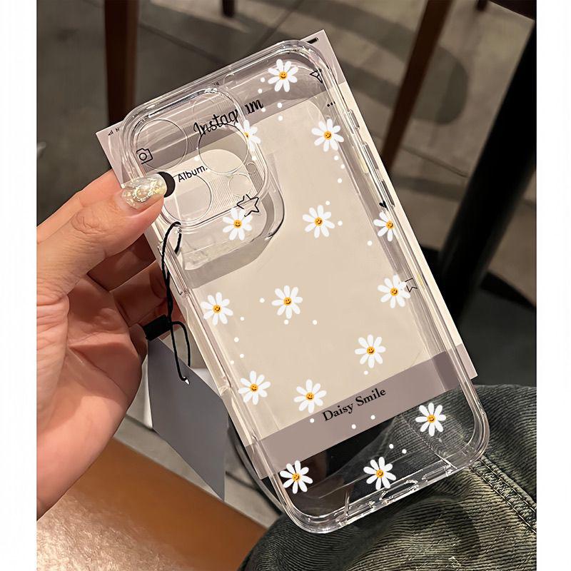 INS Red Cherry Floral Clear Case for Xiaomi Redmi Note 14 13 12 Pro Plus 5G 11 10 Pro 12S 11S 10S 4G Redmi 14C 13C 12 13 Cover