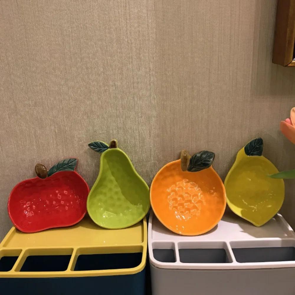 Ceramic Fruit Shape Sauce Dish Seasoning Dipping Bowl Ketchup Soy Vinegar  Fruit Salad Butter Dessert Plate Tableware Decoration