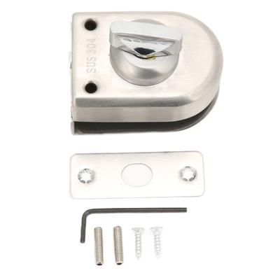 10?12mm Frameless Single Glass Door Lock Stainless Steel Push Sliding for Shopping Mall Apartment