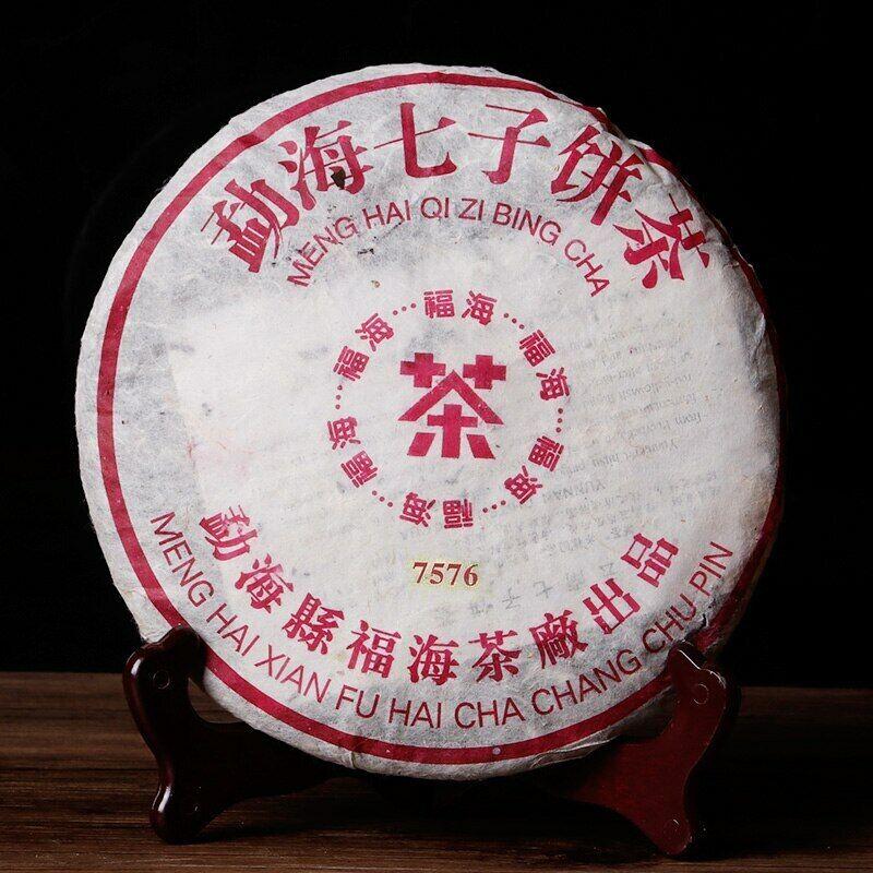 2006 Shu Puer Čínský čaj Fuhai 7576 Zralý Puer Čínský čaj 357g Dort