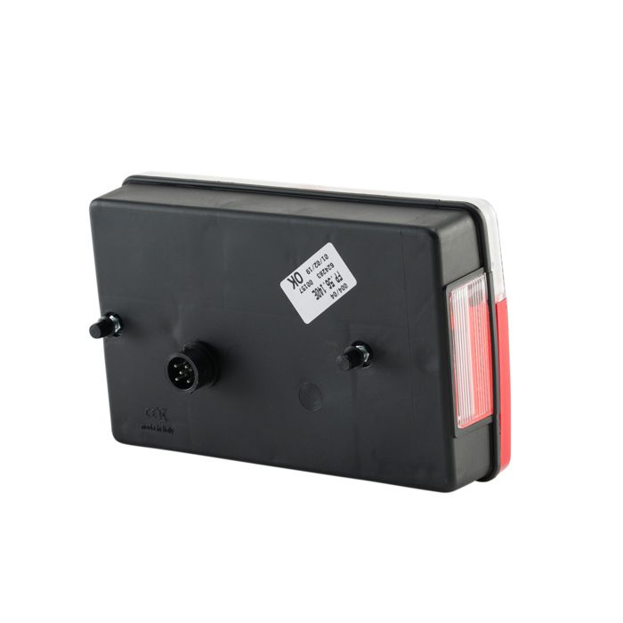 Feu de remorque - impex sas - 553908 - 6 fonctions - dimensions 217x138x52 mm - rouge