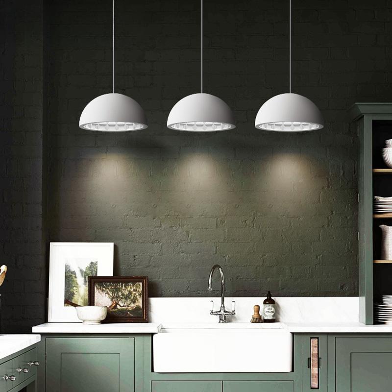 Italian Designer Modern Simple Restaurant Pendant Lights Nordic Board Kitchen Living Room Chandelier Cream Home Decor LED Lamp