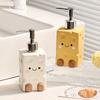 Cheesecake Ceramic Hand Sanitizer Bottle Creative Cute Bathroom Soap Dispenser Home Ceramic Shampoo Body Wash Storage Bottle New