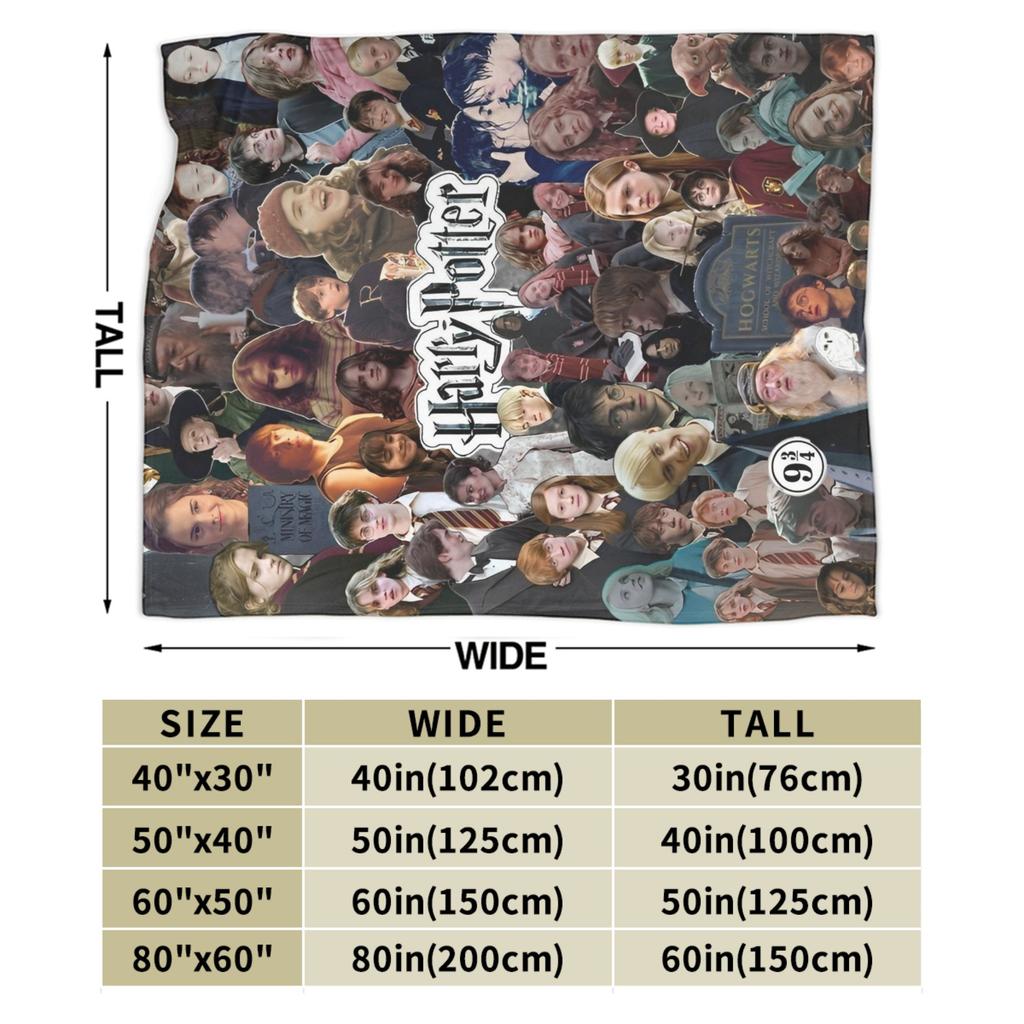H-Harry P-Potter Mago Coperta Multitaglia Super Morbida e Calda Coperte da Divano e Letto