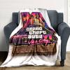 Grand Theft Auto Customize Text Blanket Lightweight Personalized Blanket Comfortable Suitable for Office Livingroom Nap Sofa Four Seasons Universal