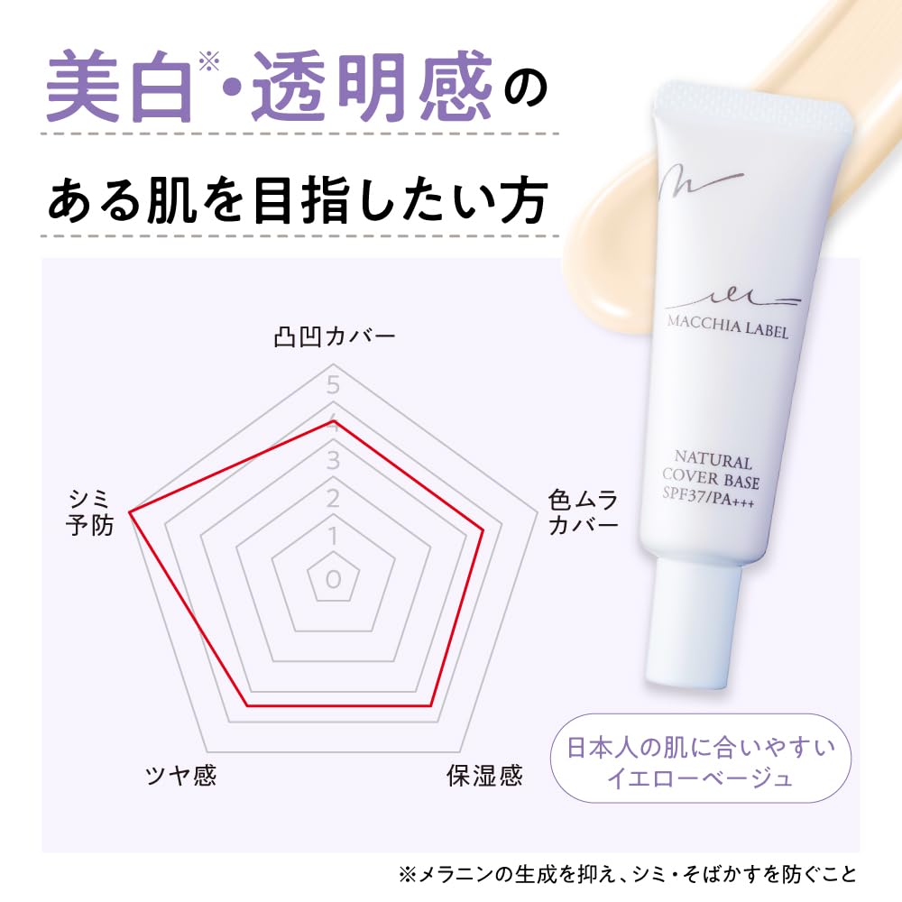 MACCHIALABEL Makeup base for different skin concerns natural cover (Medicated base)