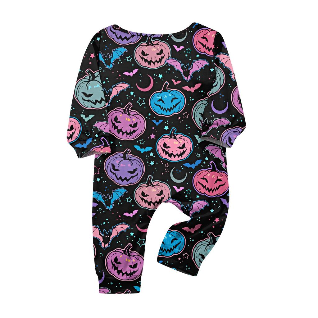Family Matching Print Sets Pajamas Loungewear Outfits Family Matching Long Sleeve Tops+Pants Set