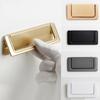 Simple Flat Concealed Buckle Drawer Cabinet Handle Invisible Gusset Furniture Hardware Aluminum Alloy Cabinets Closets Handle