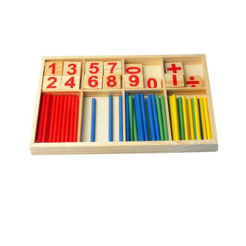 Montessori Kindergarten Math Counting Rods – Educational Number Sticks for Kids