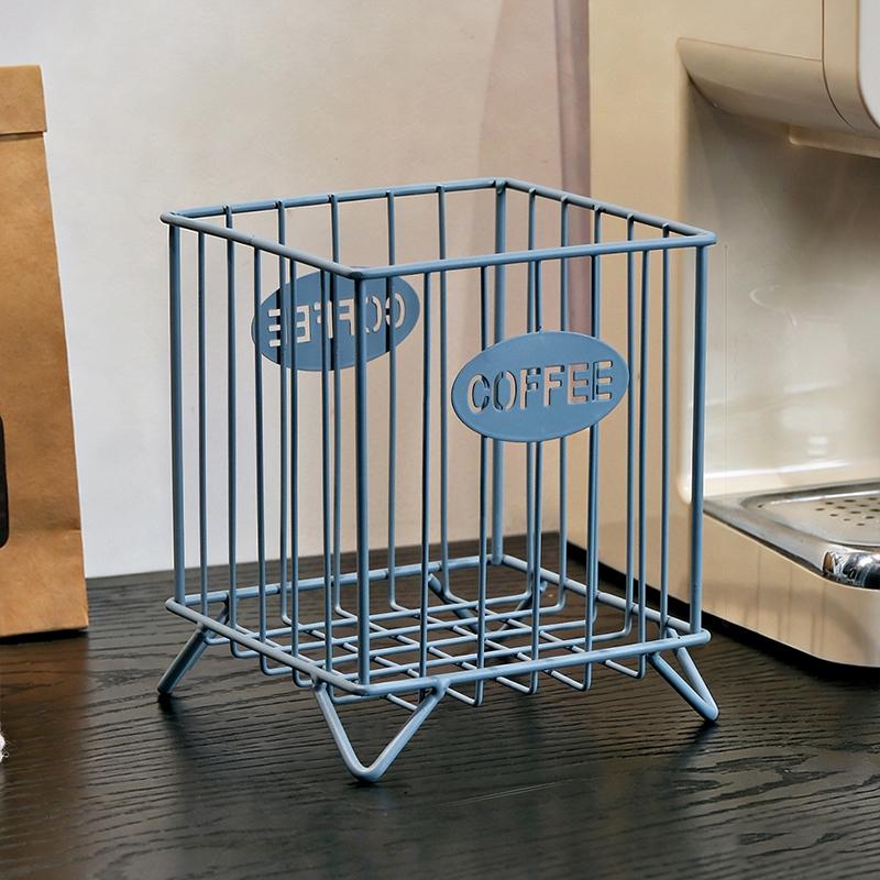 

Coffee Pod Holder Large Capacity Coffee Capsule Holder Coffee Creamer Container Irregular Shape Pod Storage Cup one size синий