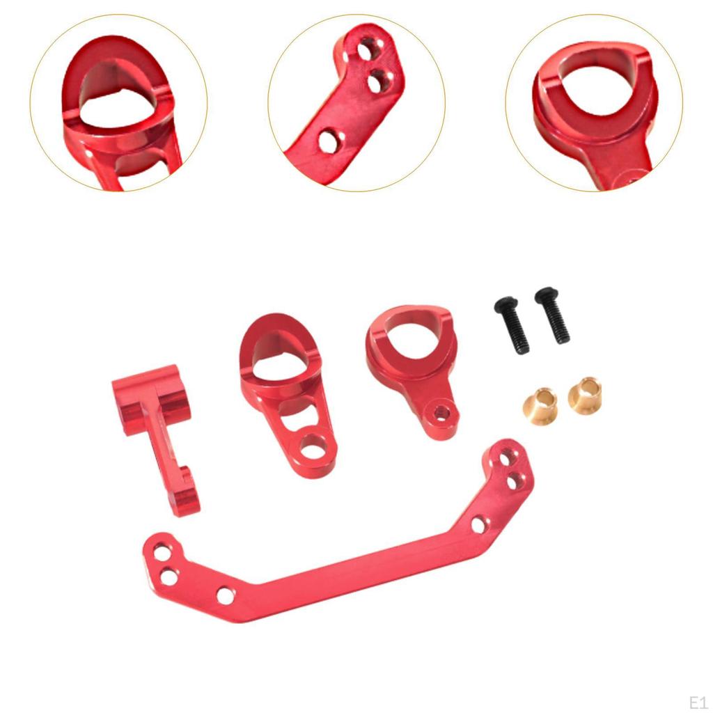 Aluminum Alloy Steering Assembly RC Car Accessories,Spare Parts Sturdy Upgrade Metal Replacement for