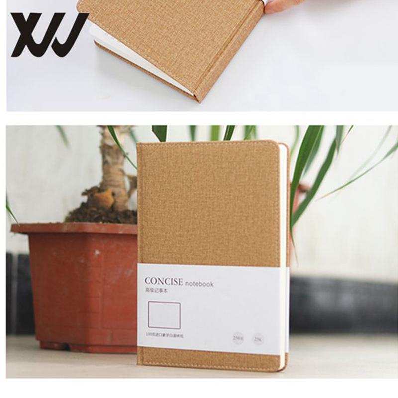 Custom A5 Notebook Linen Hard Cover Journal with Book Sleeve Elegant Cloth Fabric Diary Book